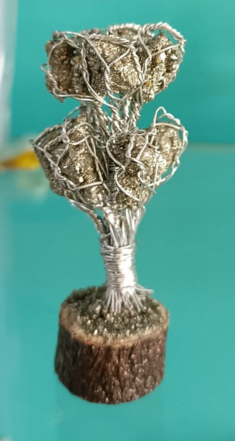 Natural Pyrite Crystal Tree Small