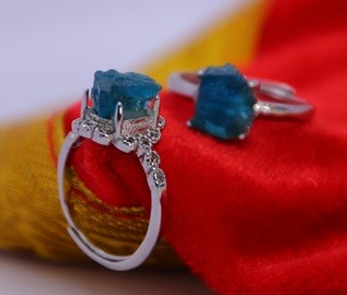 Blue Apatite Ring