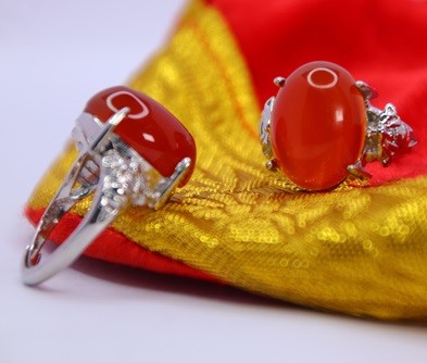 Red Agate Ring