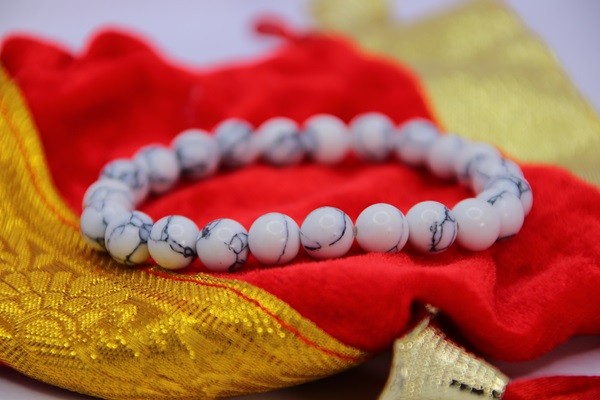 White Turquoise Natural Stone Bracelet