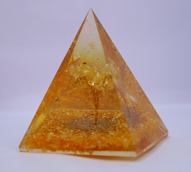 Citrin Orgone Pyramid