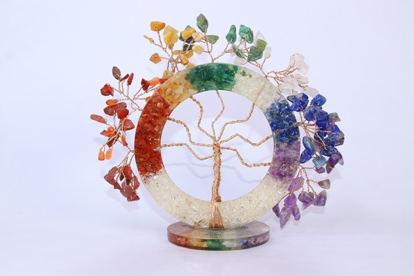 Sevan Chakra Crystal Money Stone Tree